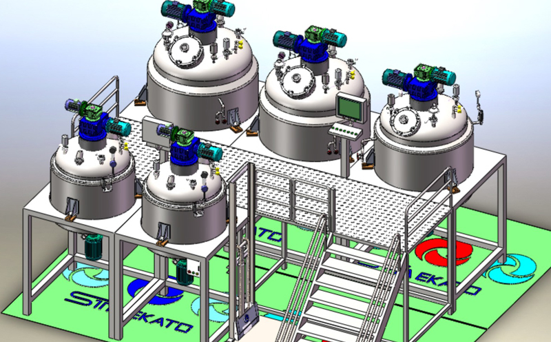 SME-B Vacuum Emulsifying Mixer(Fixed Pot,Bottom Homogenizer with Internal and External Circulation)
